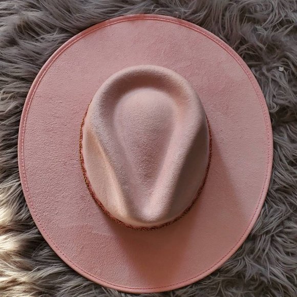 NEW! Light Pink Suede Hat main image 4
